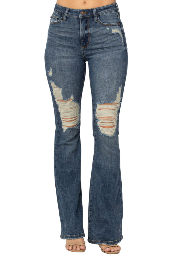 Destroyed Knee Flare Judy Blues #88480