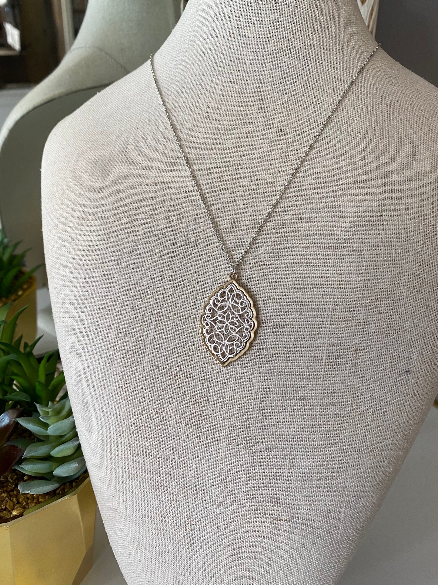 Filigree Pendant Necklaces