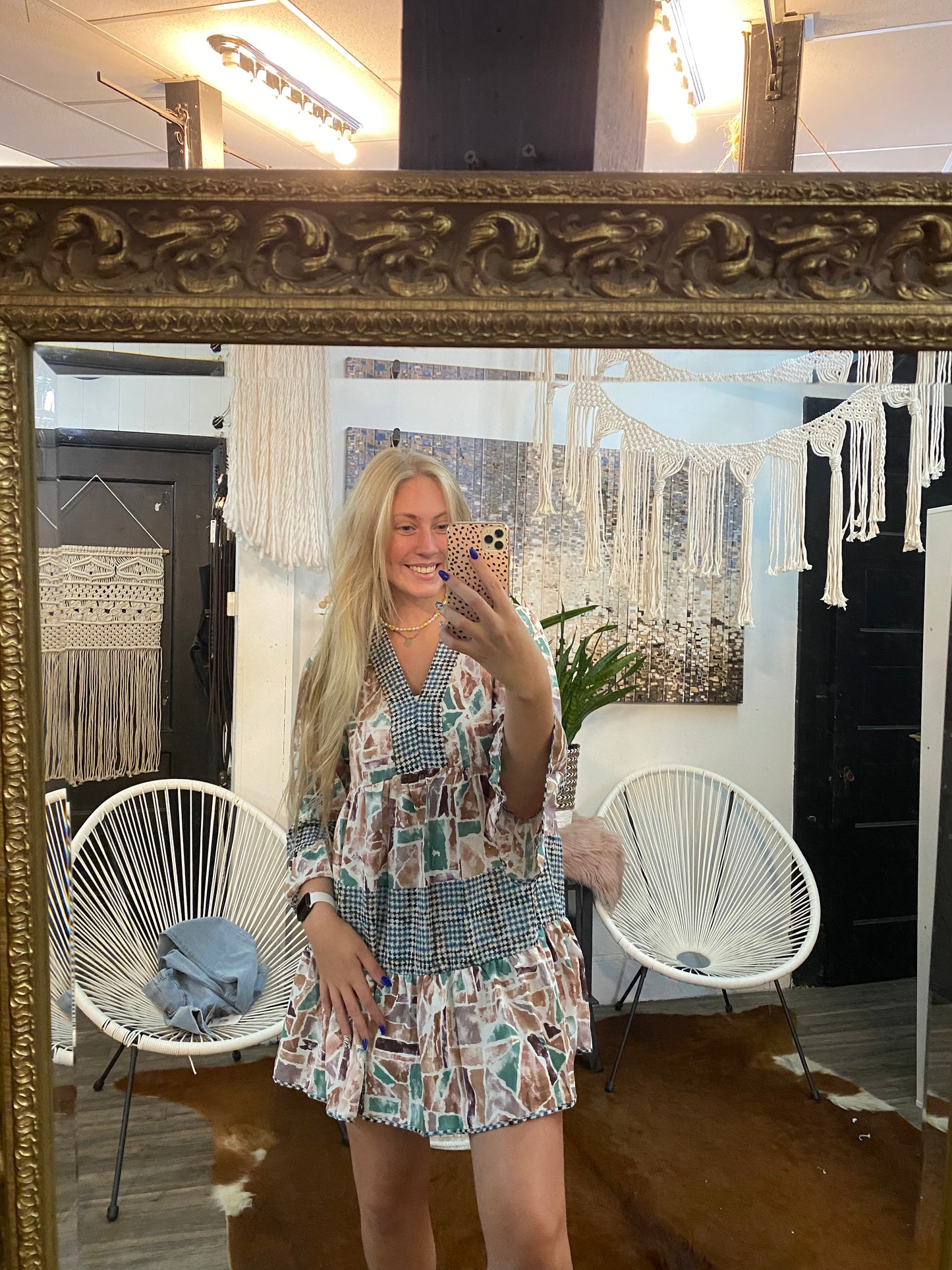 Forest Lavender House Dress