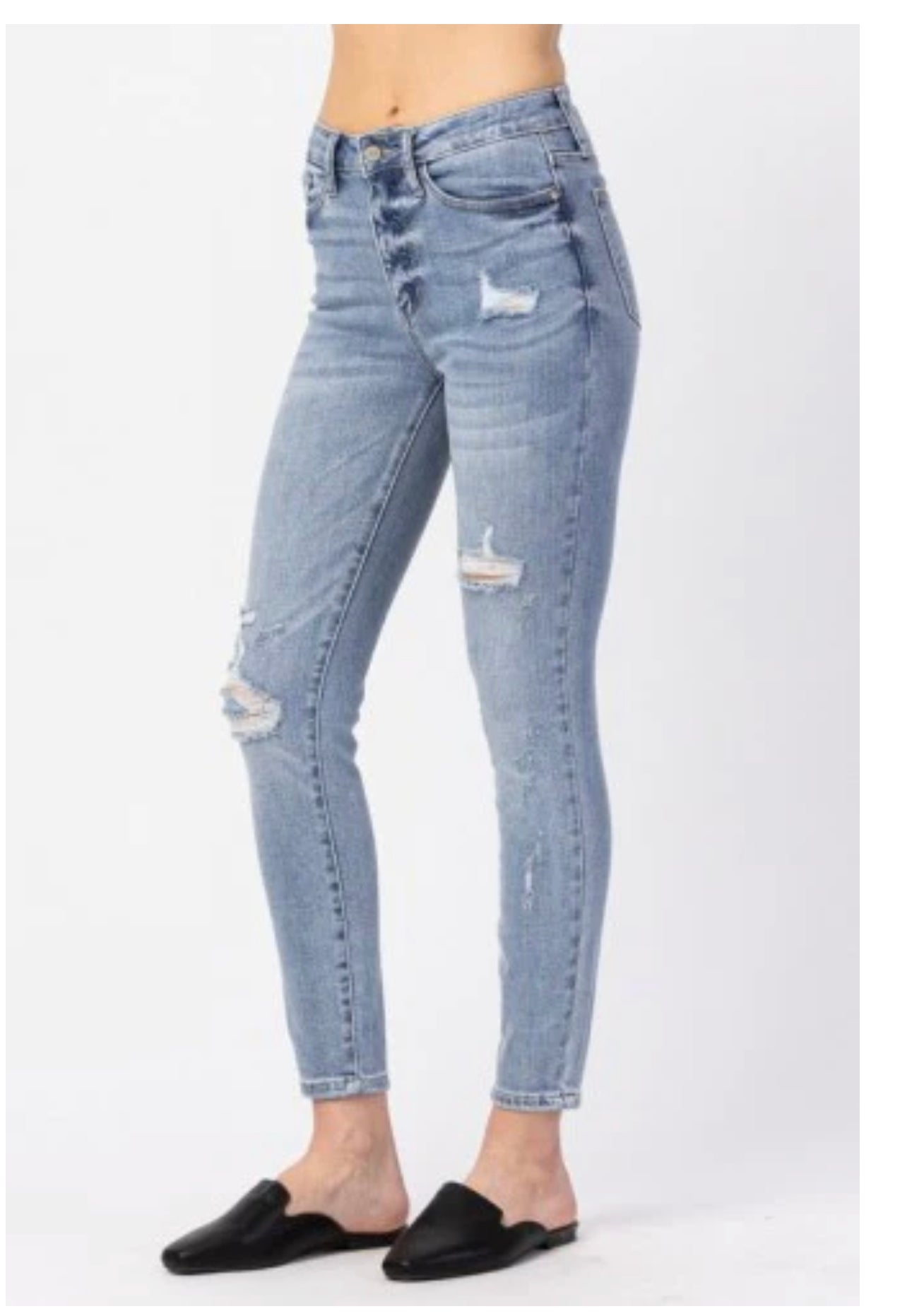 Judy Blue Hi-Waist Destroy Skinny #82330