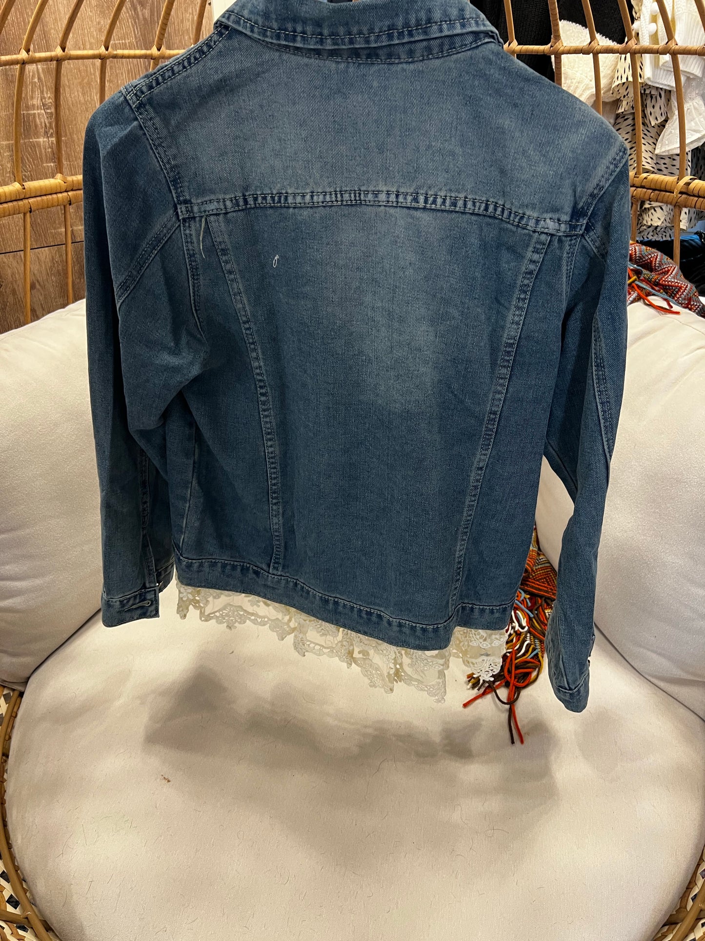 Lace Out Denim Jacket
