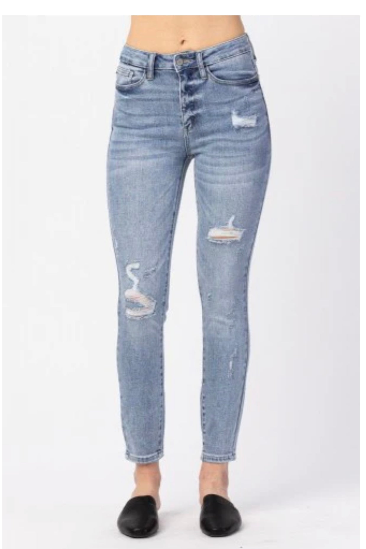 Judy Blue Hi-Waist Destroy Skinny #82330