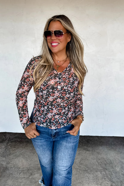 PREORDER: Annie Vneck Mesh Top