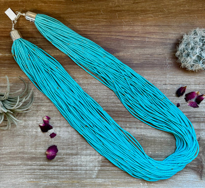 Multi strand Kingman turquoise necklace