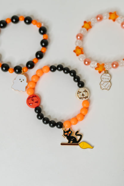 Boo Crew Elastic Beaded Bracelet Stack