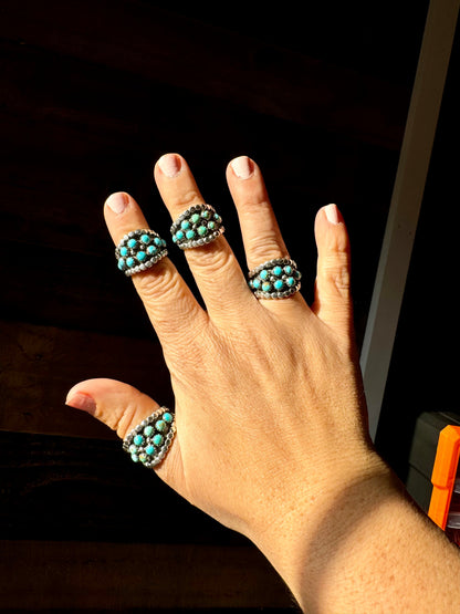 Ring pick your size - turquoise and sterling silver