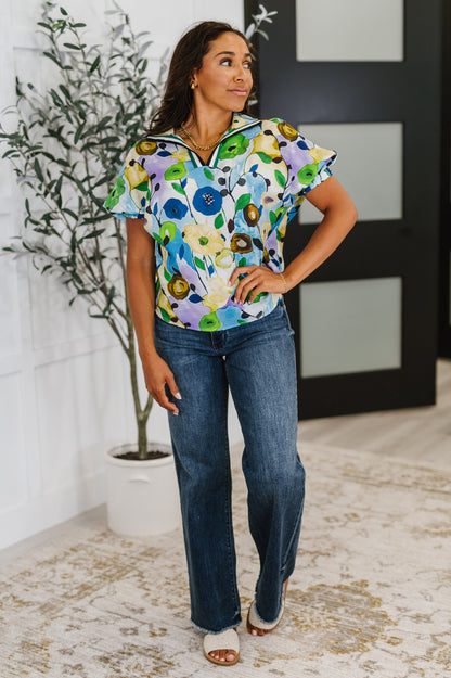 Fielding Questions Floral Top