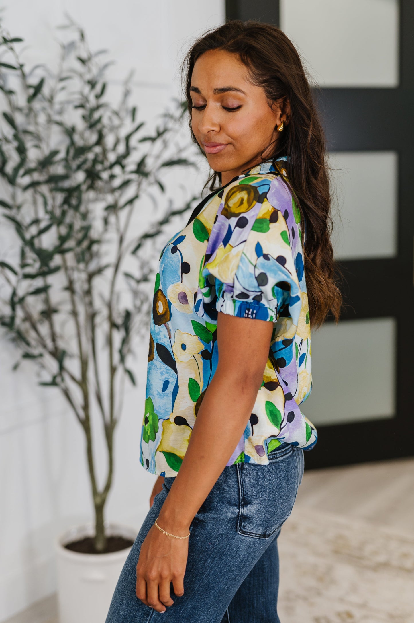 Fielding Questions Floral Top