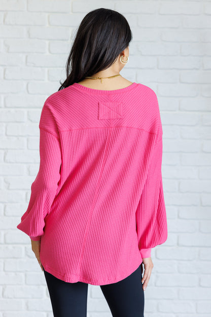 Good Things Are Coming V-Neck Top in Pink