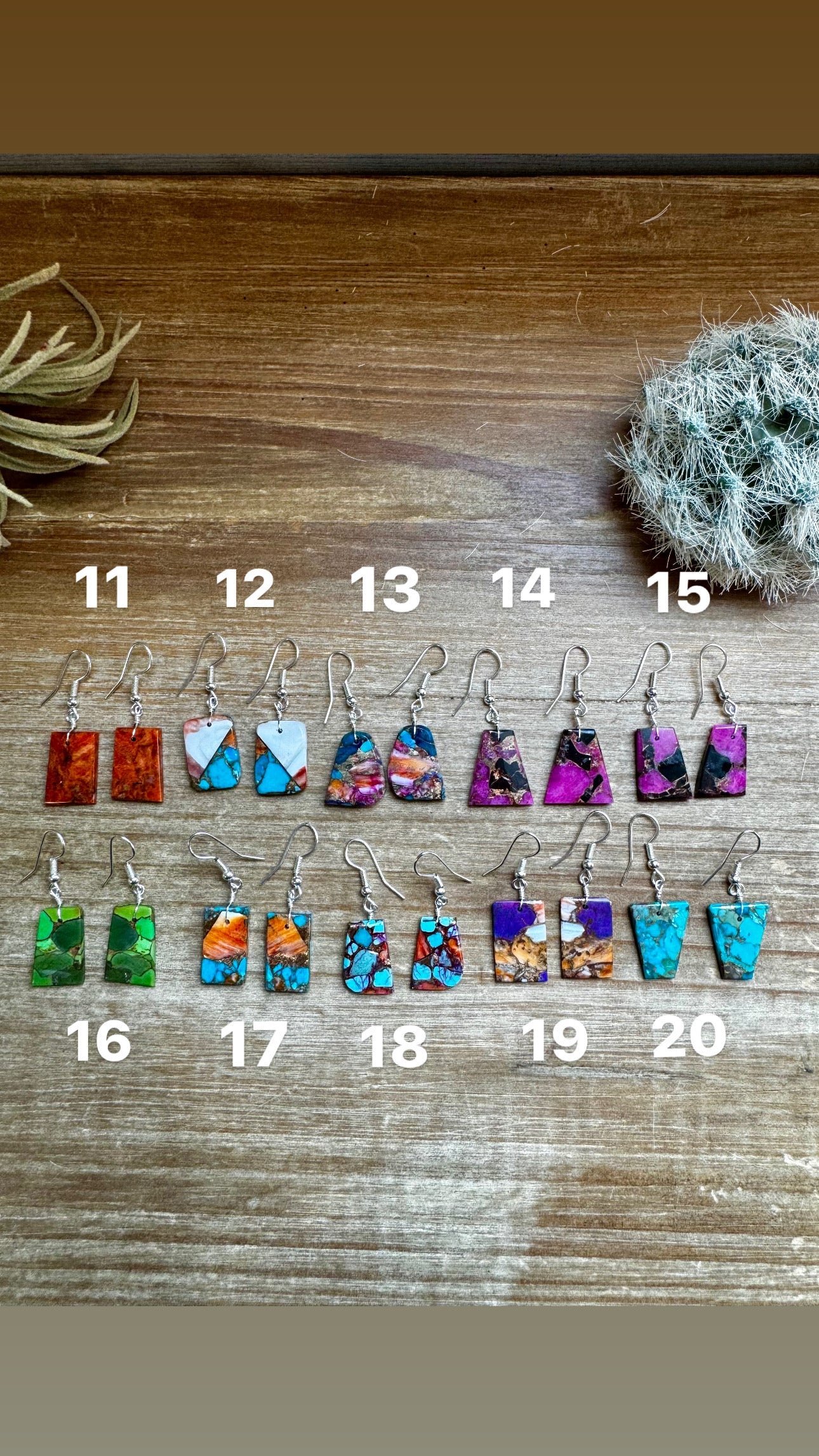 Mini Slab Earrings - Pick your style