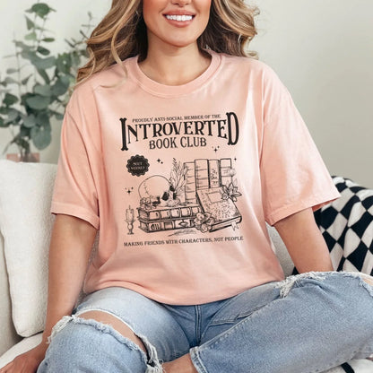 Introverted Book Club Graphic Tee