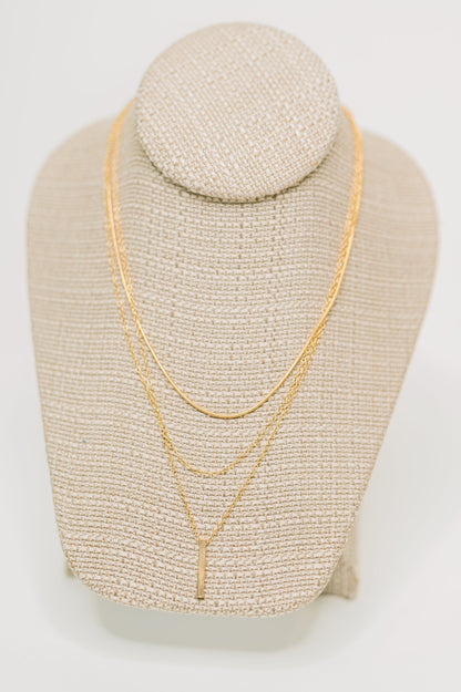 The Signature Set Layered Necklace Set in Gold