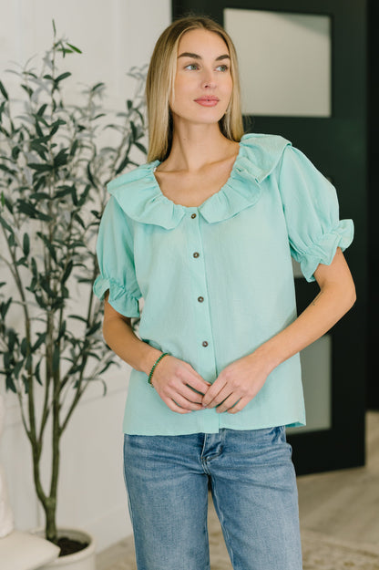Wherever the Wind Blows Balloon Sleeve Blouse