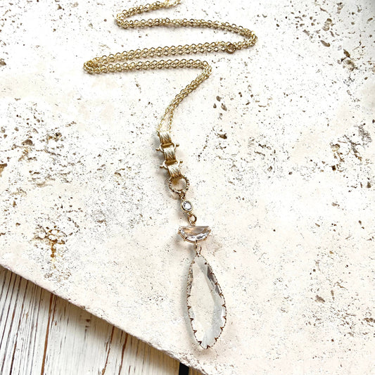 Crystal jewelry  long necklace